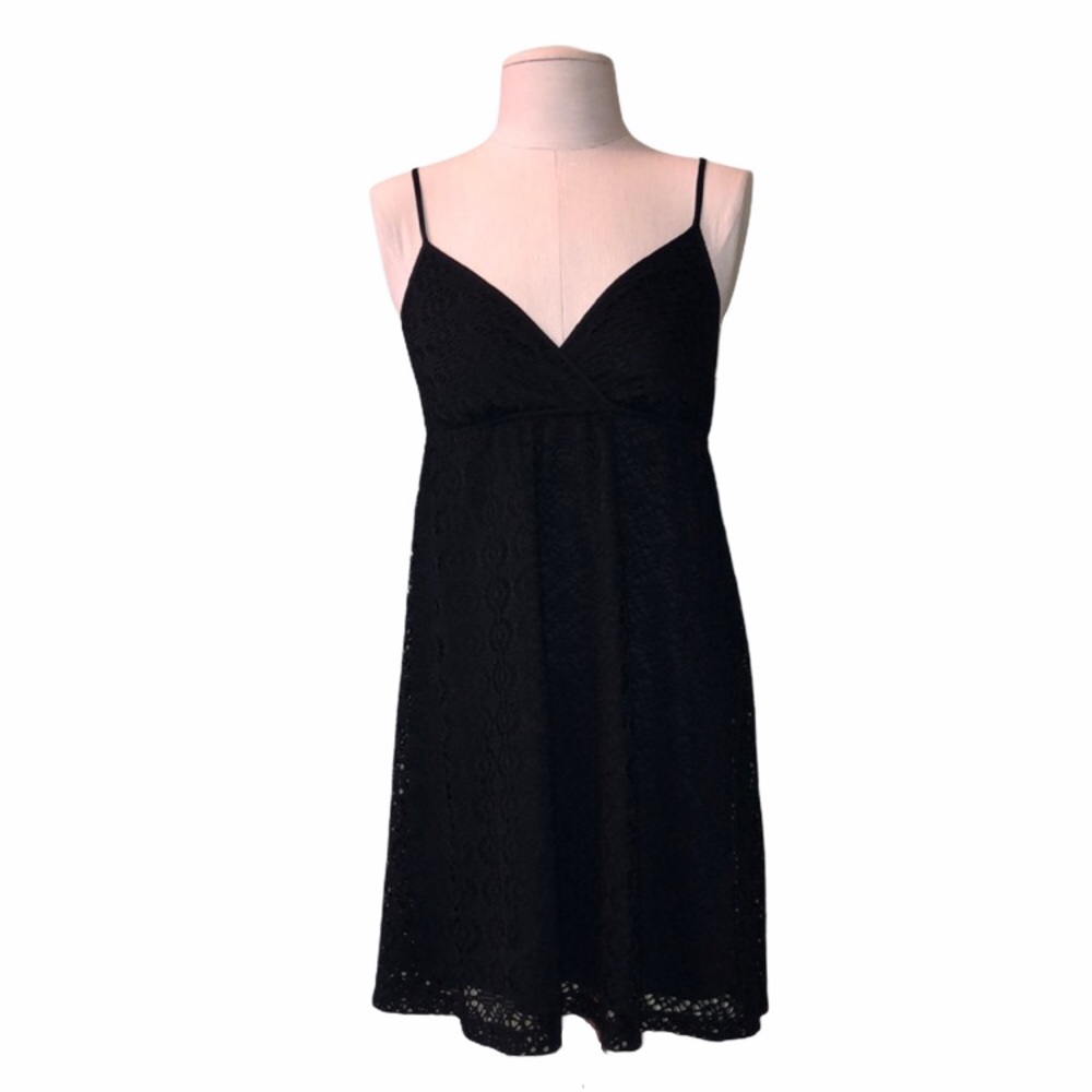 Express black lace spaghetti strap dress x-Small